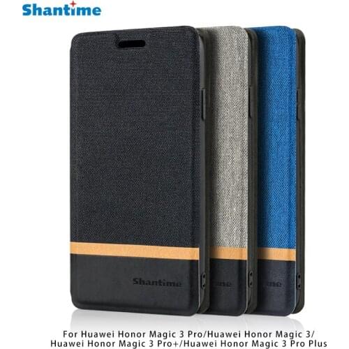 Canvas PU Leather Phone Bag Case For Huawei Honor Magic 3 Pro Flip Case For Huawei Honor Magic 3 Case Soft Silicone Back Cover