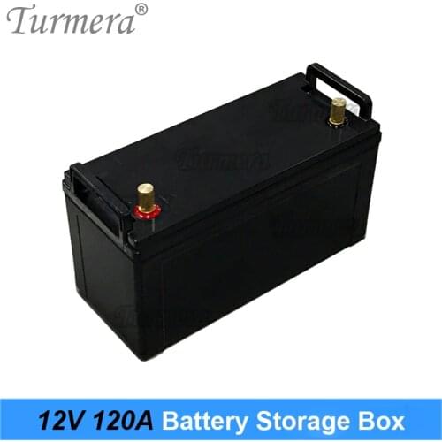 Turmera 12V 120Ah Battery Storage Box Indicator for 3.2V 100Ah 120Ah Lifepo4 Battery Solar Panel Uninterrupted Power Supply Use