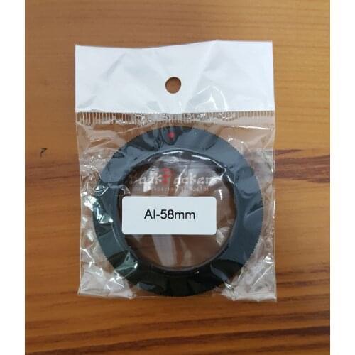 50Pcs AI-58mm 58mm Filter Diameter Macro Lens Reverse Adapter Ring For Nikon D3100 D7100 D7000 D90 DSLR Camera Accessories