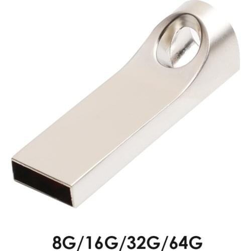 Metal USB 2.0 Flash Drive 64GB 32GB 16GB 8GB Waterproof Memory USB Storage Device Memory For Mobile Phone PC