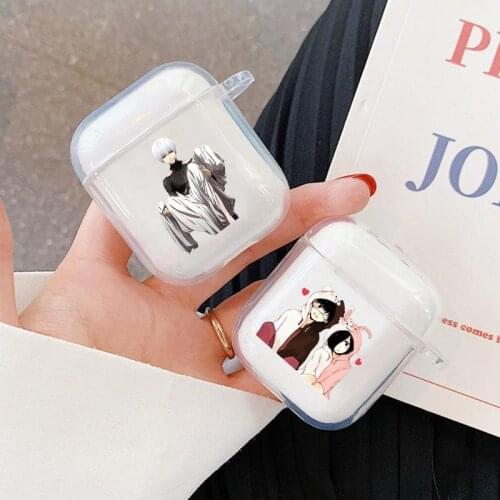 Anime Tokyo Ghoul Kaneki Ken Wireless Bluetooth Earphone Accessories Cover For Apple airpods Cases 1 2 Soft silicone TPU Case