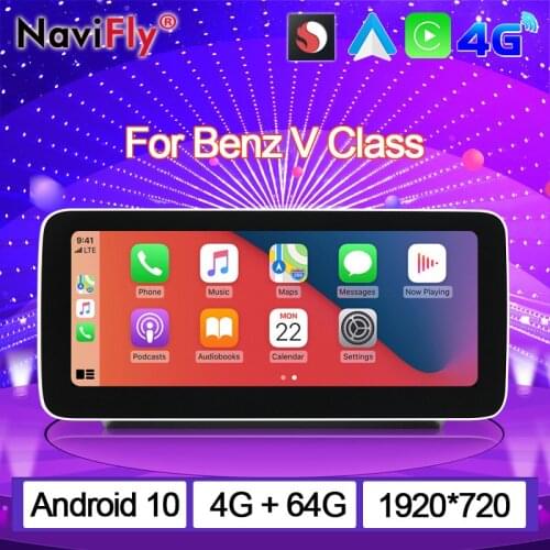 NaviFly Snapdragon 625 Android All In One Car Multimedia Player For Mercedes Benz V Class Vito Viano W447 2014 - 2019 NTG 5.0