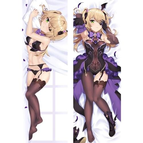 2021-Jan Update Anime Genshin Impact Ganyu Lisa Amber Jean Otaku Dakimakura body Pillow case Hugging Body Pillow Cover Case