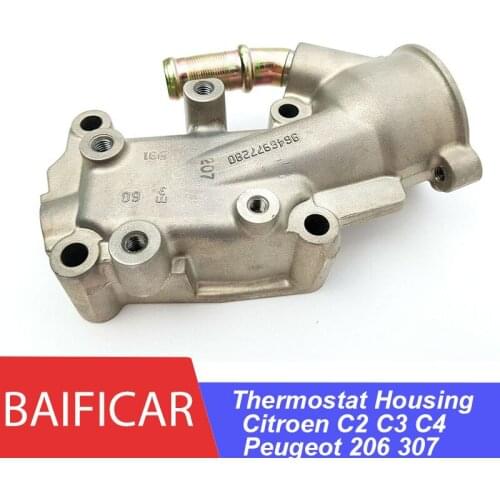 Baificar Brand New Genuine Thermostat Housing 1336W3 9646977280 For Citroen C2 C3 C4 Peugeot 206 206CC 307 1.4 1.6 16V