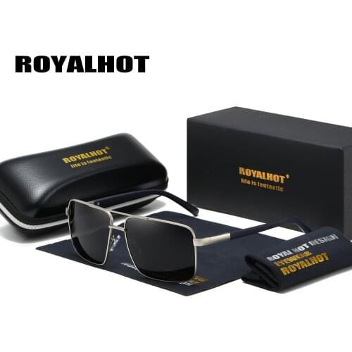 RoyalHot Men Women Polarized Sunglasses Square Aloy Frame Sun Glasses Driving Glasses Shades Oculos masculino Male 900168