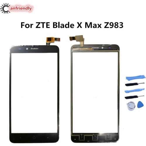 For ZTE Blade X Max Z983 6.0" Touch Screen Panel Replacement Digitizer Sensor Front Glass For ZTE X Max Z983 Phone touch screen