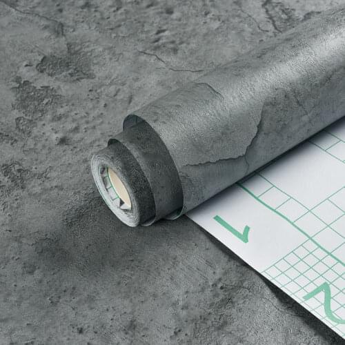 5mx60cmCement Self Adhesive Wallpaper Bedroom Decor Clothing Store Gray Nordic Industrial Wind Wall Stickers Room Decor