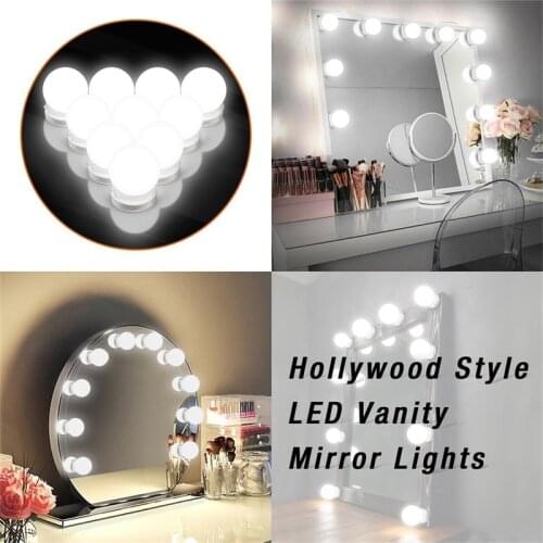 SAROK LED Vanity Light USB Hollywood Style Hidden Winding Wire Mirror Light For Makeup