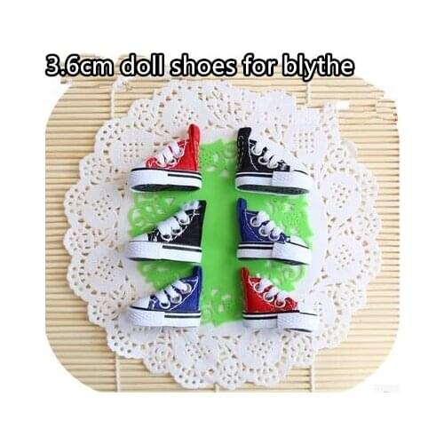 3.5cm Doll Shoes For Blyth Doll Shoes Sneakers Casual Shoes for 30cm 1/6 blyth doll Canvas shoes
