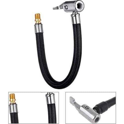 Tire Air Inflator Hose Car Inflatable Tube Hose Bike Motorcycle Inflator Tube Connection Quick Inflation Chuck Locking Air Chuck