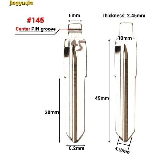 Jingyuqin 10pcs No.09 27 64 145 KD Flip Remote Car Key Blade For Mazda 3 5 6 M6 MX5 RX8 Miata CX-7 CX-9 RX-8 CX9 Uncut Blank