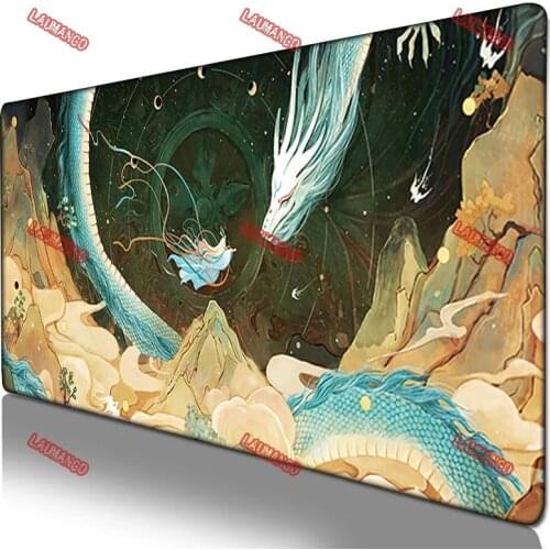 Japanese Art Table Personalized Dragon Mouse Pad Purple Gamer Keyboard Mousepad Company Redragon Gaming Accessories LOL Desk Mat