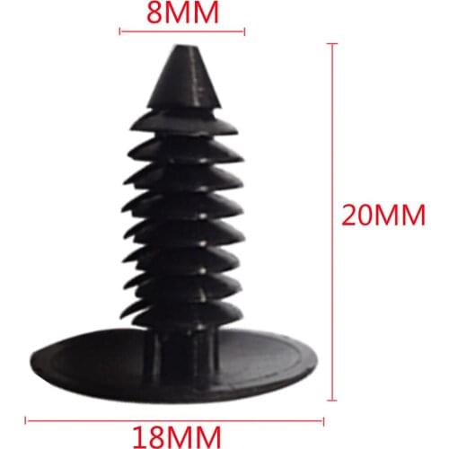 50Pcs 8mm Car Fastener Clips Fender Bumper Rivet for Hyundai Creta Tucson BMW X5 E53 VW Golf Tiguan Kia Rio Sportage R KX5