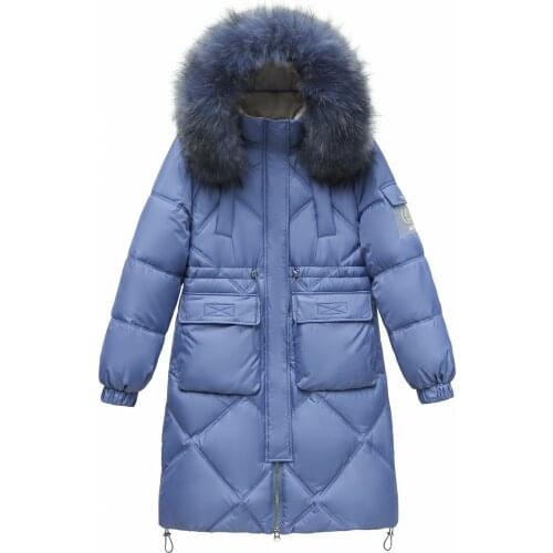 2021 Women Winter Jacket Fur Hooded Coat Cotton Padding Warm Long Puffer Jackets Parkas Mujer Winter Coat Female