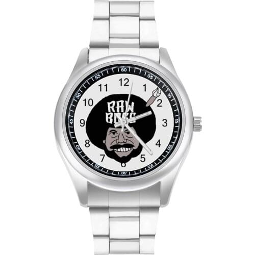 Bob Ross Quartz Watch Photo Creative Wrist Watch Stainless Woman Office Photo Wristwatch