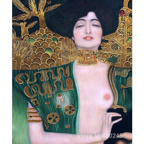 Famous Oil painting Judith Klimt I (Golden) Gustav Klimt reproductions Canvas Art High quality Hand painted