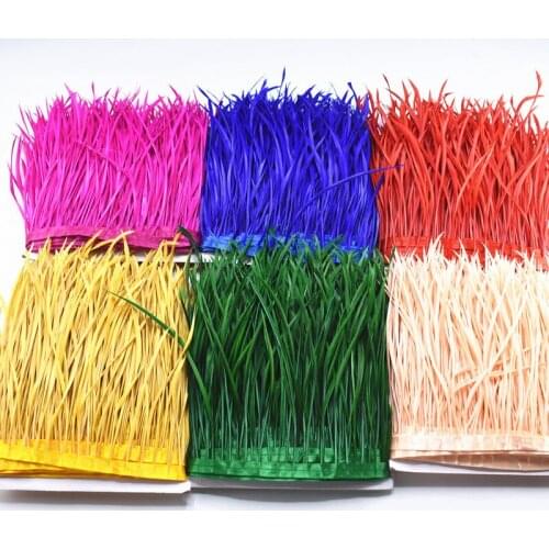 1meter/lot Single Color thin soft goose Feather trims washed15-20cm diy needlework feathers for crafts wedding decoration plumas