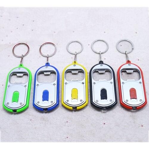2000pcs LED light can opener bottle opener key chain promotion gift customize logo