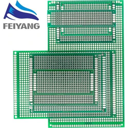 9x15 8x12 7x9 6x8 5x7 4x6 3x7 2x8cm Double Side Prototype Diy Universal Printed Circuit PCB Board Protoboard For Arduino