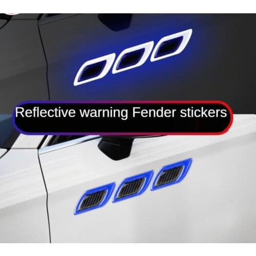 The Car Anti Collision Strip, Door Leaf Plate,anti Rubbing Warning,carbon Fiber Body Decoration, Night Safety Reflective Sticker