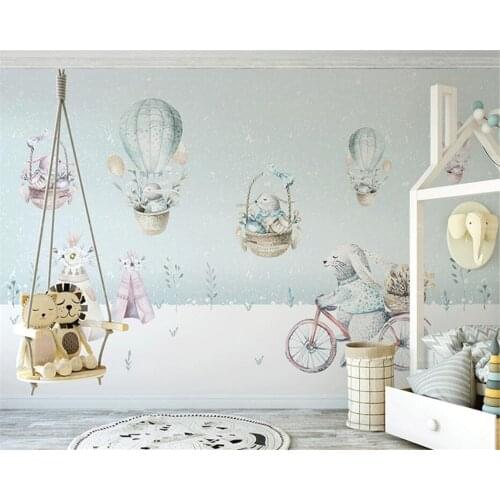 Beibehang Custom children room boy girl room modern new hot air balloon wallpaper papel de pared wall papers home decor