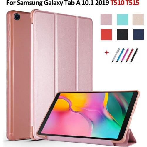 For Samsung Galaxy Tab A 10 1 2019 Case Funda SM-T510 SM-T515 PU Leather Soft Back Tablet Cover For Galaxy Tab A 10.1 2019 Case