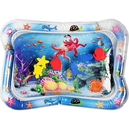 60X50Cm Octopus Baby Inflatable Water Mat Cushion Infant Toddler Water Play Mat for Children Education Developing Baby Toys