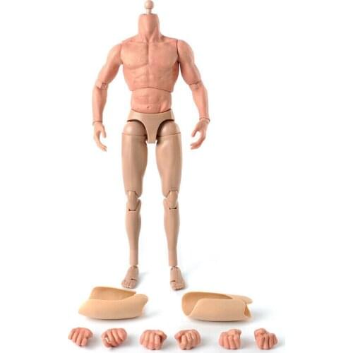 ZC Toys 1/6 Scale Muscular Male Action Figure Flexible Man Body Model Fit 12" HT Head Sculpt Toys Dolls IN Stock