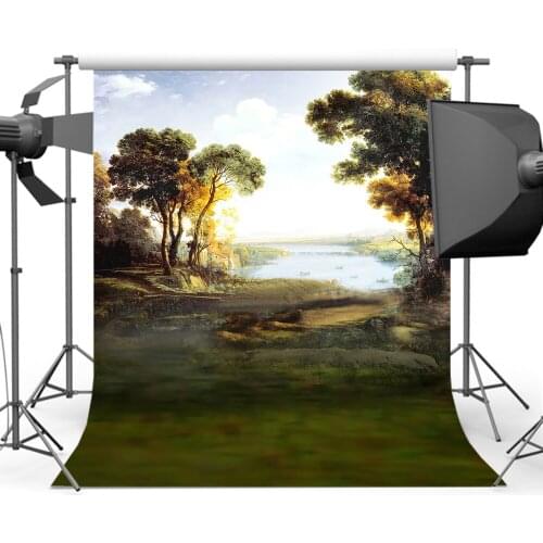 Mehofoto Nature Old Master Background for Photography Oil Painting Retro Scenery Backdrop for Photographers Studio Photo Booth