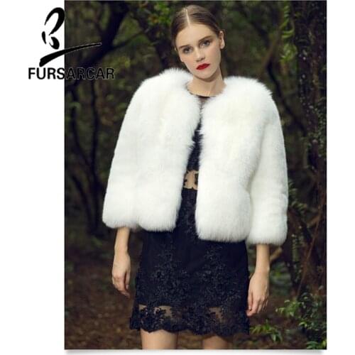 Женские белые куртки FURSARCAR China At AliExpress
