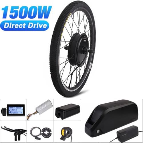 Chamirder 1500W Electirc Bicycle Kit 48V Ebike Conversion kit 52V Bicycle Rear Motor wheel 20AH Polly Battery Electric Bicycle