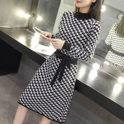 Модные платья в клетку LIEZHAMO China At AliExpress