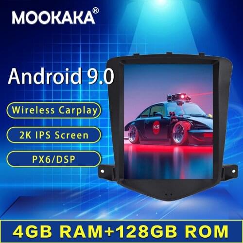 128GB Tesla Screen Carplay For Chevrolet CRUZE 2008 2009 2010 2011-2015 Android Player GPS Unit Auto Audio Stereo Radio Recorder