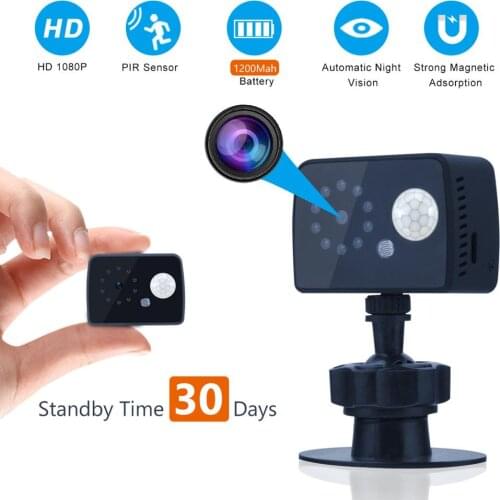 MD20 Mini Camera PIR Motion Detection Low Power Camera HD 1080P Sensor Night Vision Camcorder DVR Micro Sport DV Video Small Cam