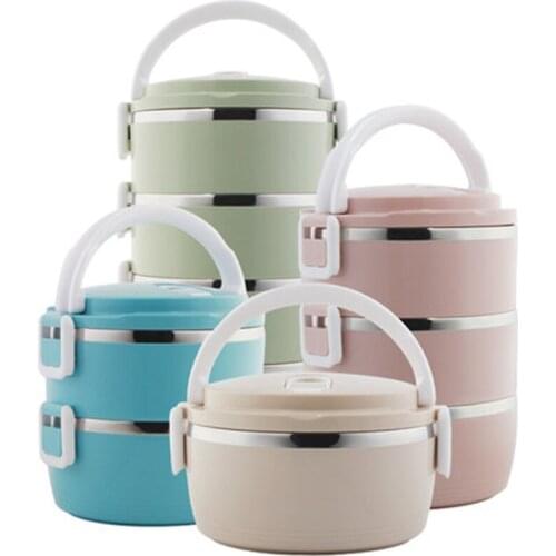 Multi-layer High Quality Stainless Steel Kids Lunch Box With Tableware Portable School Picnic Food Container Thermal Lunchbox