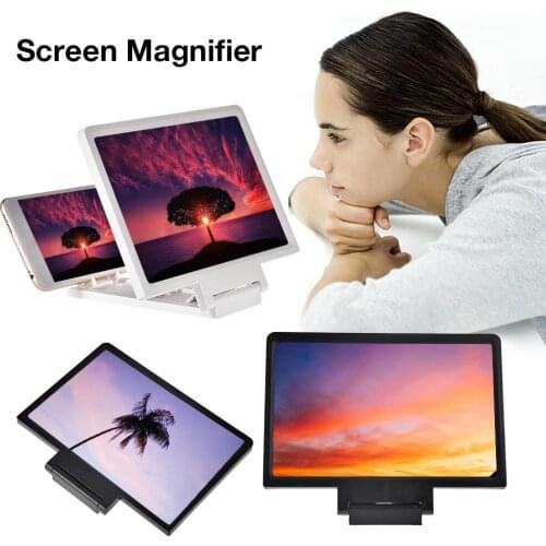 Mobile Phone Screen Magnifier Eyes Protection Display 3D Video Screen Amplifier Folding Enlarged Expander Stand