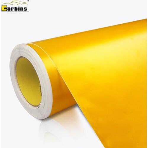 Fashion Sticker Custom Car Body Wrapping Film, Metal Flash Sun Flower Yellow Color