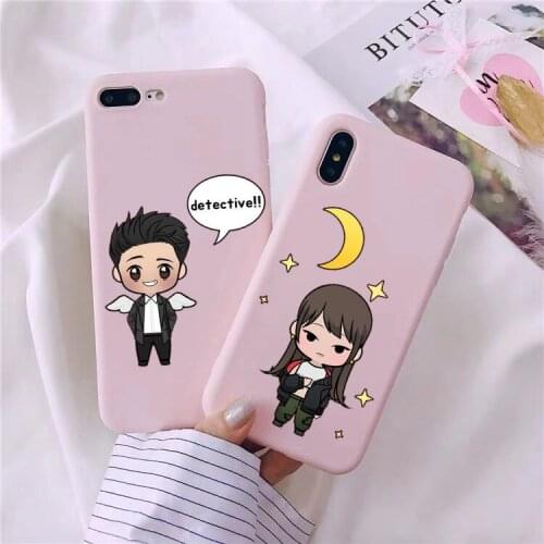 American TV Degenerate angel Lucifer Cartoon pink TPU soft phone case For iphone 12pro 11 PRO MAX SE XR XSMax 6S 7 8 Plus cover