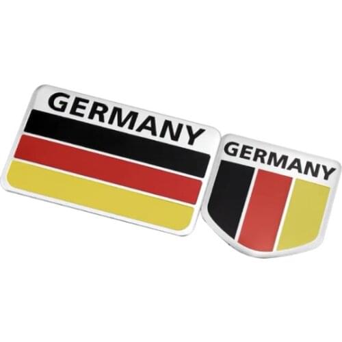 Set of Germany Flag Auto Trunk Side Tailgate Motorcycle Emblems Badges Decal Sticker Car Accessories
