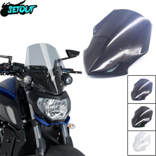 New motorcycle accessories for MT07 FZ07 2018-2020 MT-07 FZ-07 Motorsport travel windshield deflector sun visor windshield