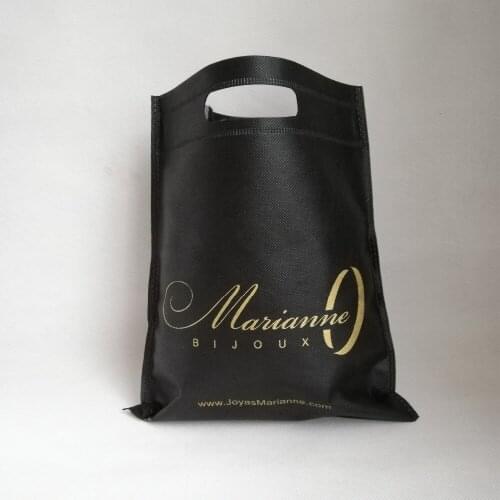 Wholesale 1000pcs/lot 25Hx20cm Reusable Grocery Custom Non Woven Shopping Tote Bag with Your Logo Eco Market Gift and Store Bag
