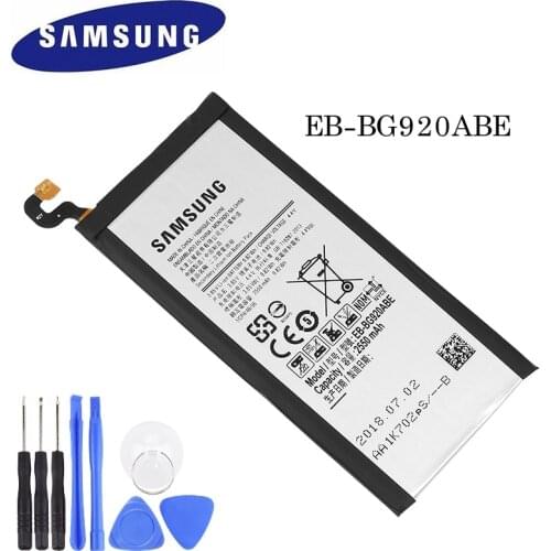 EB-BG920ABE Original Battery For Samsung GALAXY S6 G9200 G9208 G9209 G920F G920I G920 G920A G920V G920T G920P 2550mAh
