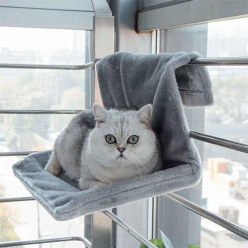 High End Household Hanging Cat Bed Removable Window Sill Cat Radiator Lounge Hammock for Kitty Cosy Carrier Portable Cat Litter