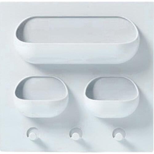 Strong Adhesive Storage Shelf Kitchen Bathroom Hanging Storage Rack