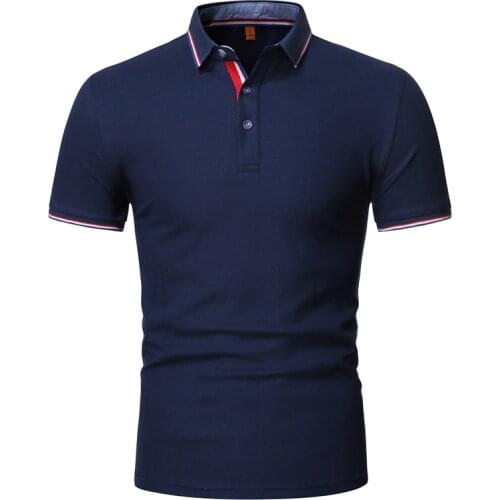 Polo shirt men high quality brand mens polo shirt Casual fashion cotton polo shirt Short sleeve men breathable cozy men clothes