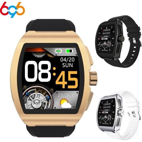 696 BJC1 Smart Watch Men 24 Hours Heart Rate Monitor IP68 Waterproof Smartwatch For Android IOS Phone Watch Sport Alloy Case Mi