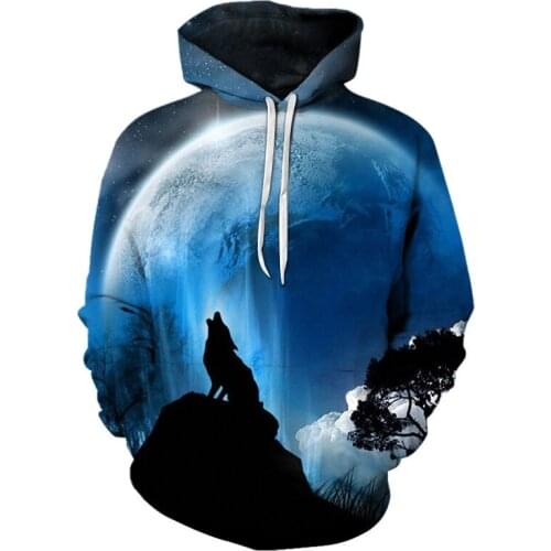 Adult and Child Size Personality Hoodies Wolf Sweatshirts Skull Clothing Mens High Quality Brand 3D Kids Hoodie Autumn Winter