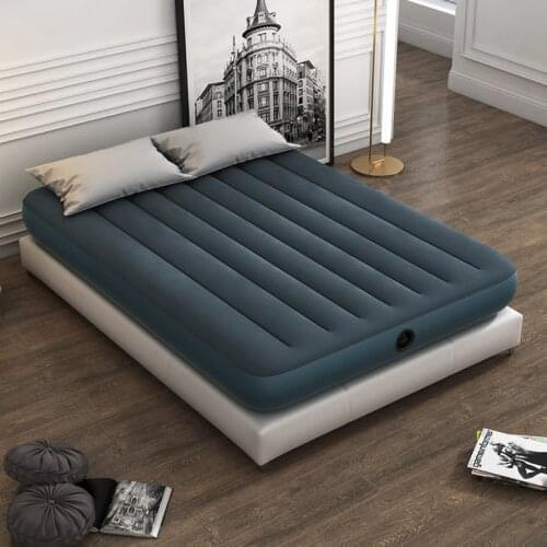 Outdoor double air cushion bed single heightening and thickening dream green folding inflatable mattress bed furniture