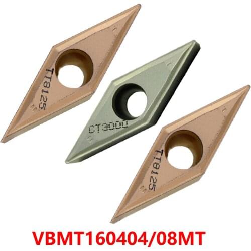 VBMT160404 VBMT160408 MT CT3000 TT5080 TT7310 TT8115 TT8125 100% Original Carbide Inserts VBMT Turning Tools Lathe Cutter CNC