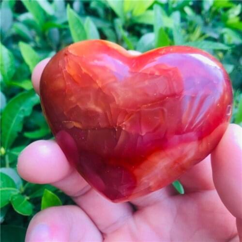 Gorgeous Rare Carnelian Geode Crystal Quartz Agate heart Polished Specimen Natural stones and Minerals Rated 5.0 /5 based on 1 c